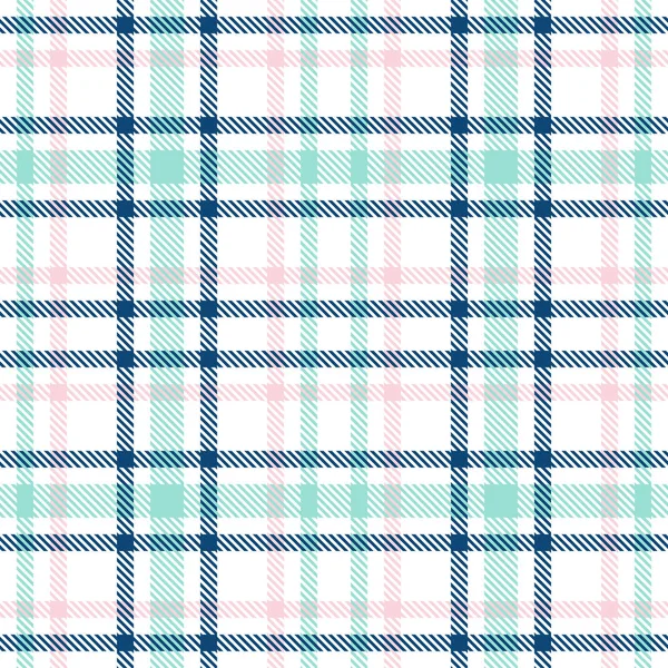 Tartan seamless vector plaid pattern. Checkered plaid texture. Geometrical simple square background for girl female — Stock Vector