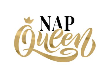 Kestirme kraliçesi. Crown 'la konuş. Tişört ve pijamaya yazılacak güzel yazı dizaynı. Altın El yazı yazma kraliçesi