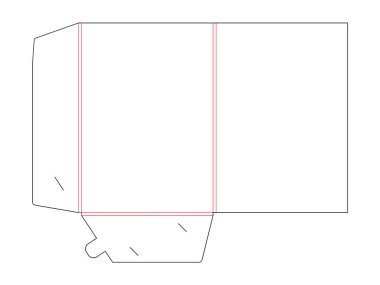 Dizin kesildi. Boş şablon ve kilitli kart. Damga. Vektör siyah izole devre, beyaz arkaplanda satır dizini.