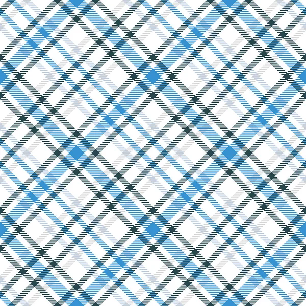 Μπλε Και Άσπρο Tartan Αδιάλειπτη Διανυσματικό Μοτίβο Καρό Καρό Υφή — Διανυσματικό Αρχείο