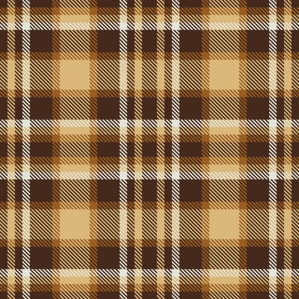 Castanho Tartan Padrão Vetor Sem Costura Textura Xadrez Verificada Fundo —  Vetores de Stock