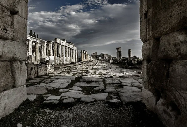 Hierápolis Cidade Antiga Pamukkale Turquia — Fotografia de Stock