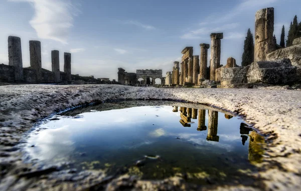 Hierápolis Cidade Antiga Pamukkale Turquia — Fotografia de Stock