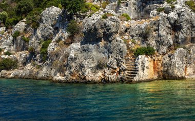 Kayakoy köyü, Simena, Fethiye, Mugla, Türkiye