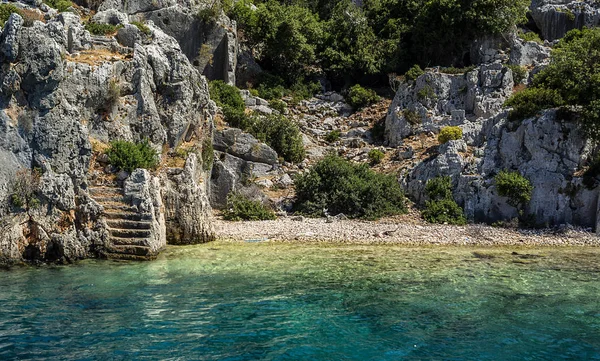 Kayakoy köyü, Simena, Fethiye, Mugla, Türkiye