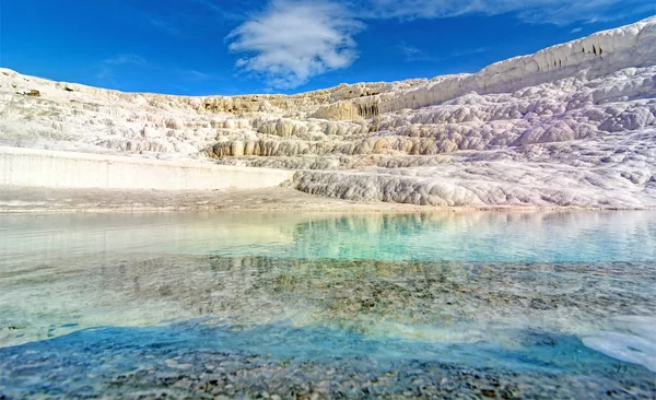 Det Finns Ingenting Pamukkale Travertines Som Som Bomull Rekommenderar Alla — Stockfoto