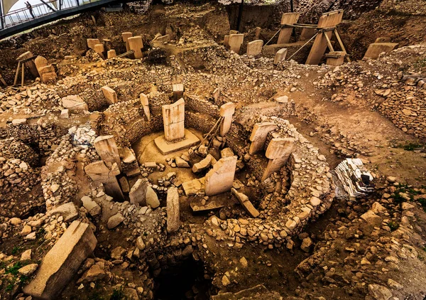 Gobeklitepe Ist Eine Archäologische Ausgrabungsstätte Der Nähe Von Anlurfa Vor — Stockfoto