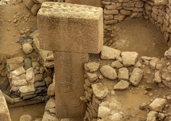 Gobeklitepe Sitio Excavación Arqueológica Que Encuentra Cerca Anlurfa Hace 000 — Foto de Stock