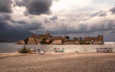 Heraklia Kapikiri Bafa 'da günbatımı