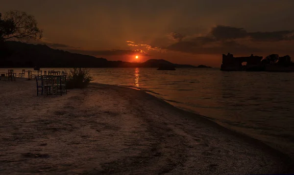 Heraklia Kapikiri Bafa 'da günbatımı