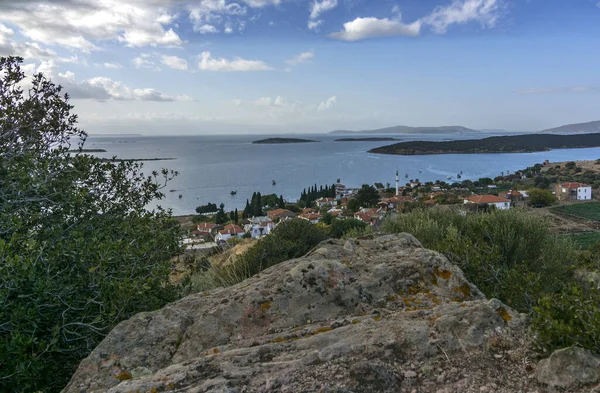 Cloudy View Ancient City Erythrai Cesme — Stock Photo, Image