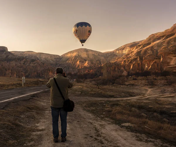 Cappadocia Balon Görsel Gösterisi — Stok fotoğraf