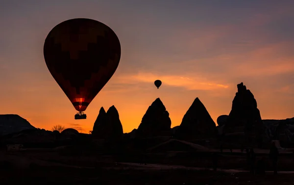 Cappadocia Balon Görsel Gösterisi — Stok fotoğraf