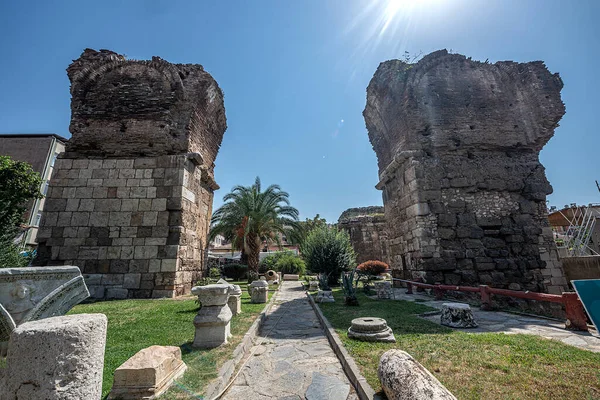 Built Name Ioannes One Apostles Three Feet Belonging Jean Church — Stock Photo, Image