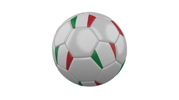 Fotboll Med Flagga Italien Färger Rendering — Stockfoto