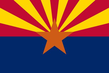 ABD devlet Arizona bayrak, vektör