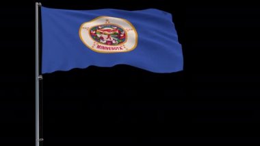 Amerika Birleşik Devletleri Minnesota, Alfa ile 4 k prores 4444 görüntüleri bayrağı