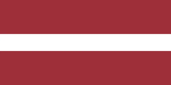 Flag Latvia Official Proportions Colors Vector — Stock Vector