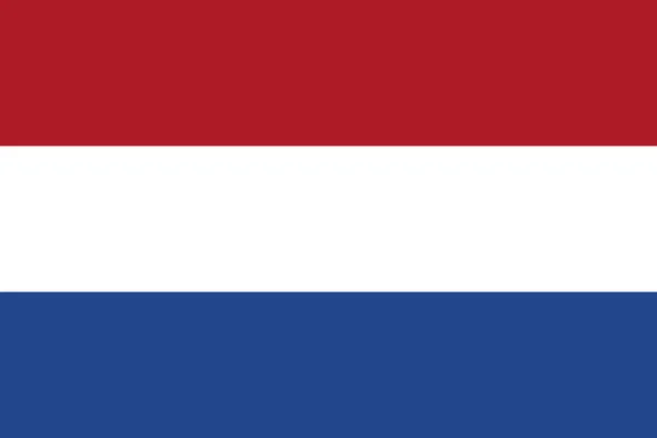 Flagge Der Niederlande Offizieller Rate Und Farben Vektor — Stockvektor