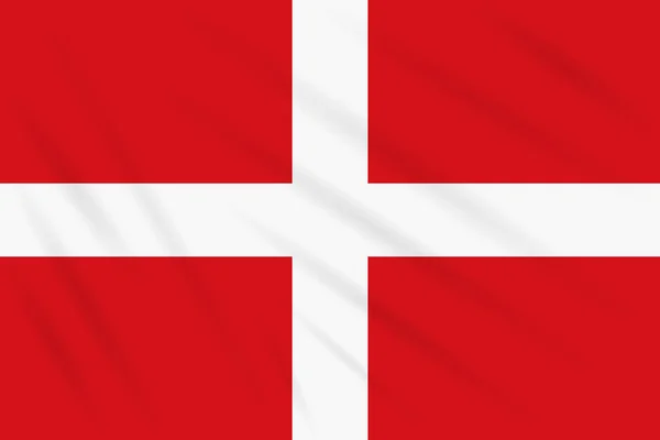 Bandeira Soberana Ordem Militar Malta Balançando Vento Vetor Realista — Vetor de Stock