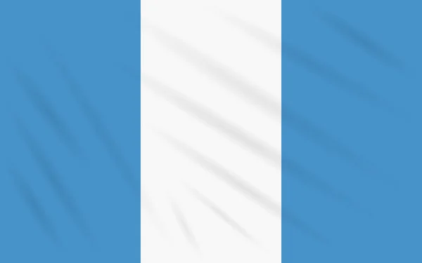 Флаг Гватемалы Качающийся Ветру Реалистичный Вектор — стоковый вектор