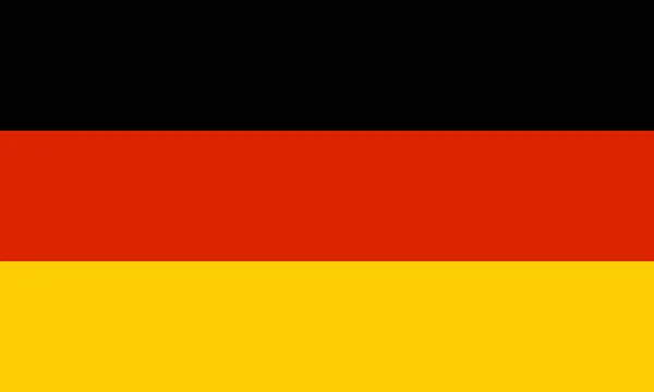 Flagge Von Deutschland Offizieller Rate Und Farbvektor — Stockvektor