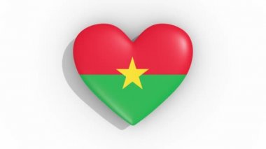 Kalp bayrak Burkina Faso Bakliyat, renkleri döngü