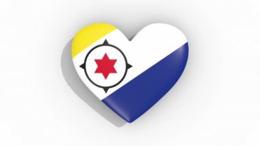 Bonaire bakliyat renkleri bayrağı kalp, döngü