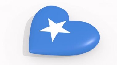 Renkler ve beyaz arka plan üzerinde Somali semboller kalp, döngü