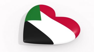 Renkler ve beyaz arka plan üzerinde sudan semboller kalp, döngü