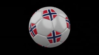 Futbol topu bayrak Norveç, döngü Alfa ile