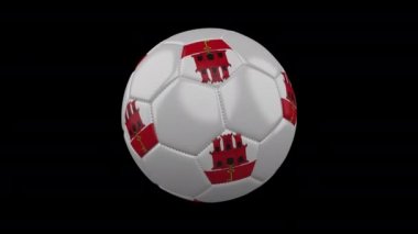 Futbol topu bayrak Cebelitarık, döngü Alfa ile