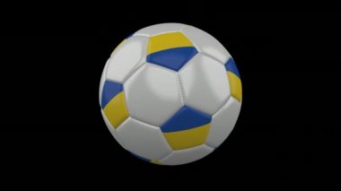 Futbol topu bayrak Ukrayna, döngü Alfa ile