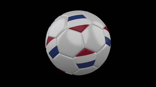 Ballon Football Avec Drapeau Des Pays Bas Couleurs Rendu — Photo