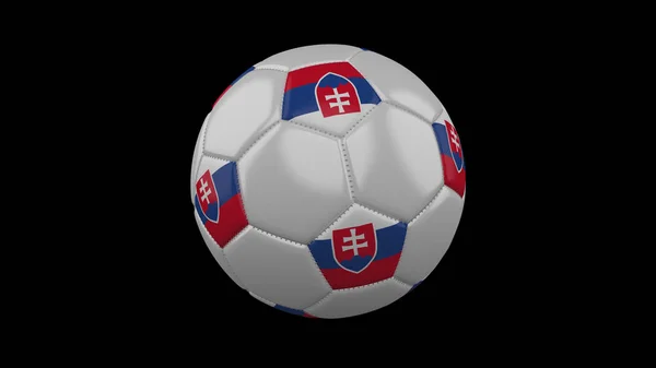 Μπάλα Ποδοσφαίρου Σημαία Της Σλοβακίας Χρώματα Rendering — Φωτογραφία Αρχείου