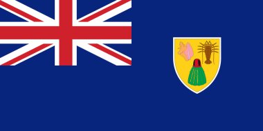Bayrak Turks ve Caicos resmi, vektör