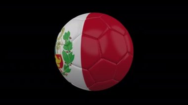 Bayrağı Peru ile futbol topu, Alfa döngü