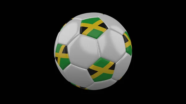 Soccer ball with flag Jamaica, 3d rendering — Stock Photo, Image