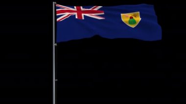 Şikayet Turks and Caicos şeffaf arka planda, 4k ProRes 4444 alfa ile görüntüleri