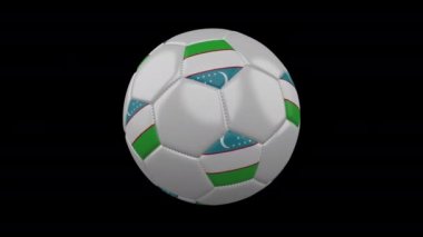 Bayrak Özbekistan, alfa döngü ile Futbol topu