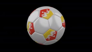 Bayrak Bhutan, alfa döngü ile Futbol topu