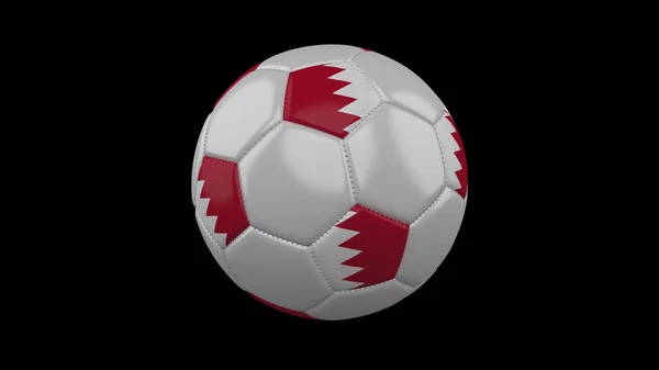 Bola de futebol com bandeira Bahrein, renderização 3d — Fotografia de Stock