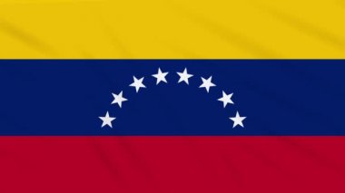 Venezuela bayrağı sallayarak bez, arka plan döngüsü