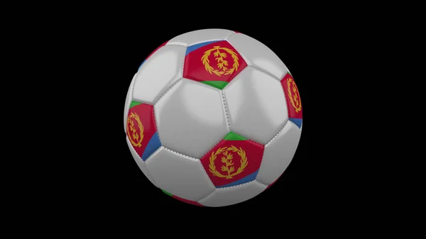 ฟุตบอลกับธงเอริเทรีย, 3D rendering — ภาพถ่ายสต็อก