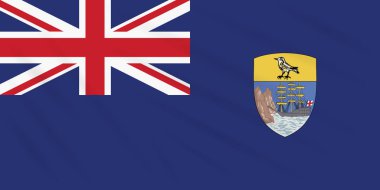 Bayrak Saint Helena rüzgar, vektör sallanan