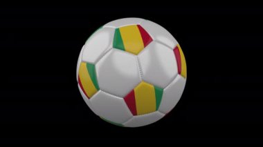 Bayrak Gine döngü 4k alfa ile futbol topu