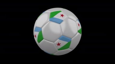 Bayrak Cibuti döngü 4k alfa ile Futbol topu
