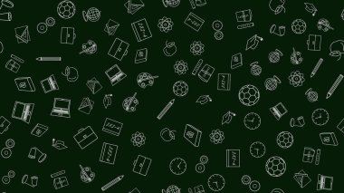 Okula geri dön vektör sorunsuz desen 16-9