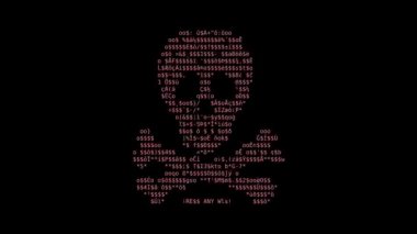 Comp virüs tarafından oluşturulan bilgisayar ekranında animasyon