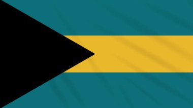 Bahamalar bayrak sallayarak bez arka plan, döngü